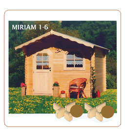Zahradní chatka MIRIAM 1-6